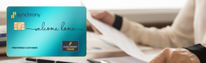 apply today banner ad for synchrony credit for flooring
