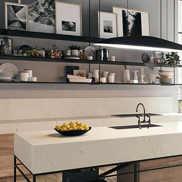 Caesarstone Aterra Blanca kitchen countertop