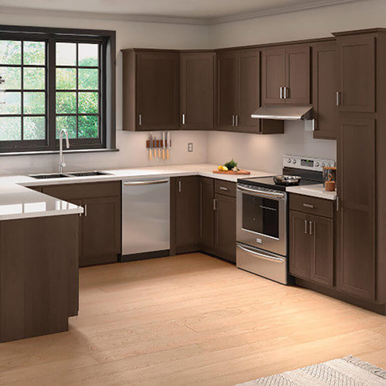 Mantra kitchen cabinetry in stained wood