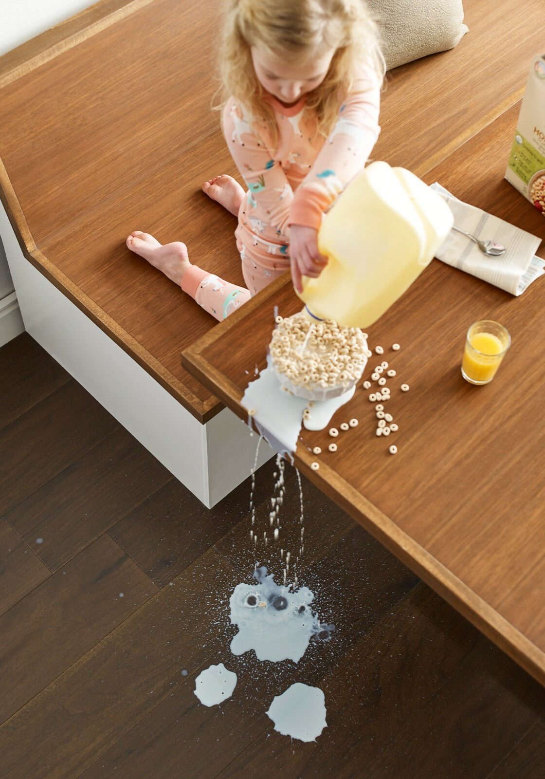 Milk spill cleaning | Steamway Floor To Ceiling